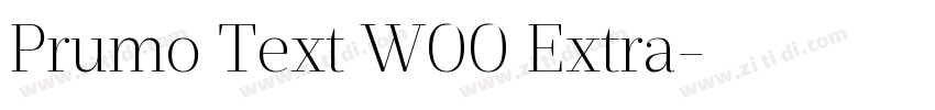 Prumo Text W00 Extra字体转换